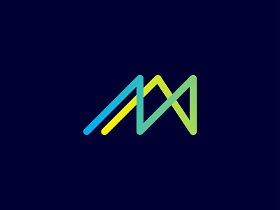 M+A Modern Logo Design 3d app branding concept creative design gradient icon illustration letter logo logo logo design logo designer logo idea ma logo mark minimal modern monogram symbol
