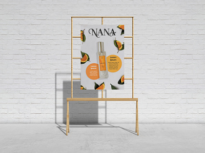 Poster design - NANA perfume brand strategy branding branding design business card color design femalebrand illustration logo packaging poster typography