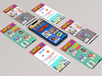 Comic Mobile Application 3d app design graphic design jsxclan mobile project thinkific ui ux