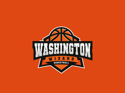 Washington Wizard Basketball Team 2022 3d basketball branding design dribbble game graphic design illustration lettermark logo metalic minimal orange realistic sports team trending vector wordmark
