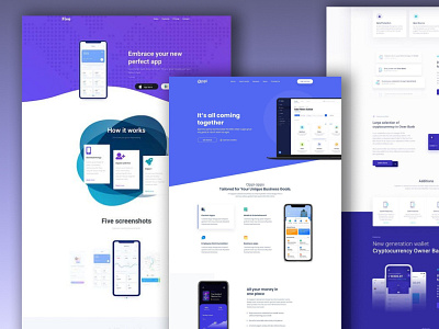 landing page app design graphic design illustration ux vector