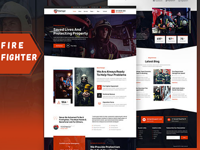 Fire-Fighter website elementor web design website wordpress