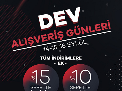 Alışveriş Günleri Kampanya campaign concept design