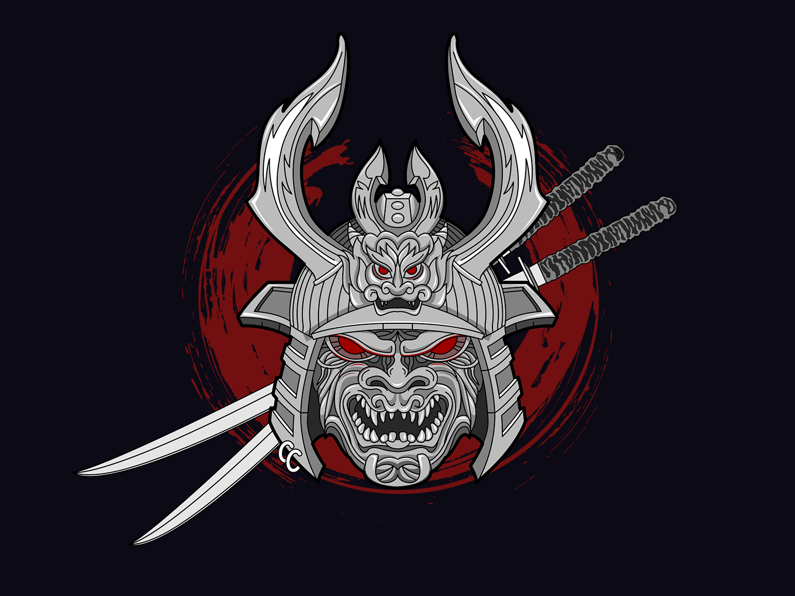 Samurai Demon By Tatyana Maloleeva On Dribbble