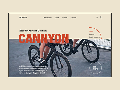 Cannyon Bike Concept. branding ui