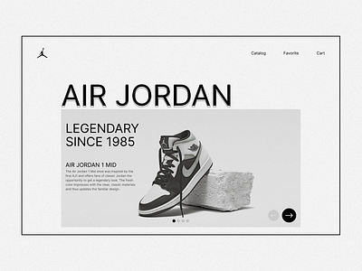 Air Jordan 1 Mid. figma ui webdesign