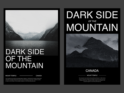 DARK SITE OF THE MOUNTAIN. branding logo ui