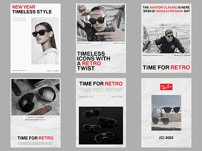 Ray Ban posters.