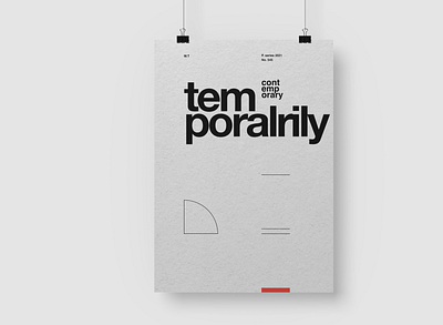 Contemporary Poster. branding graphic design logo ui