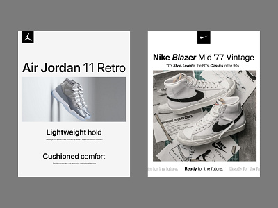 Nike Posters. branding graphic design logo ui