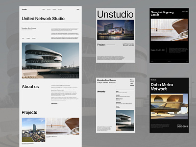 Unstudio site Redisign. branding graphic design logo ui