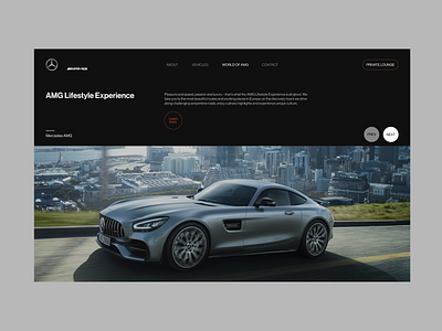 Mercedes AMG concept. branding graphic design logo ui