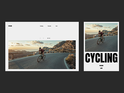 Cycling. branding graphic design logo ui