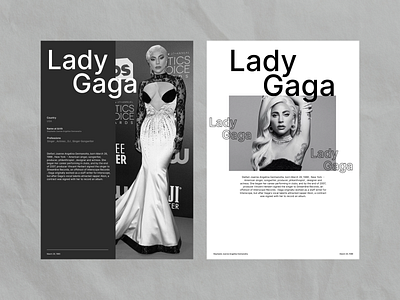 Lady Gaga Minimalist Posters. branding logo ui