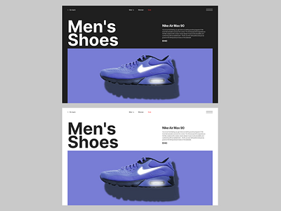 Nike Air Max 90, Black & White Theme. branding logo ui