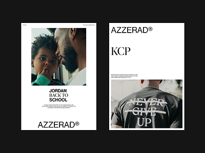 Azzerrad minimalist poster /1 branding logo ui