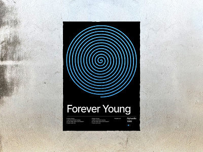 Forever Young Minimalistic poster.