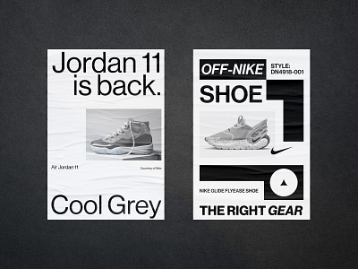 Nike Poster minimalist. branding logo ui