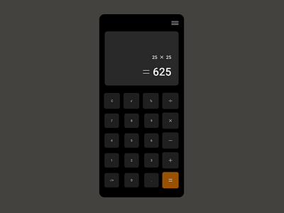 Calculator - Daily UI 4 calculator dailyui ui