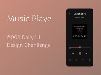 Daily UI #009 - Music Player dailyui music player ui