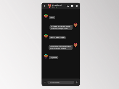 Daily UI #013 Direct Messaging chat daily ui direct messaging ui