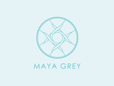 Maya Grey Logo dnr logo logotype meditation reiki therapy yoga