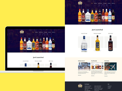 Web Design and Development for an Alcohol Manufacturer India