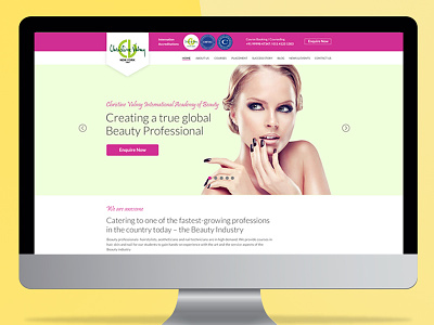 Web Design and Development for Beauty website responsive ui ux webdesign website wordpress