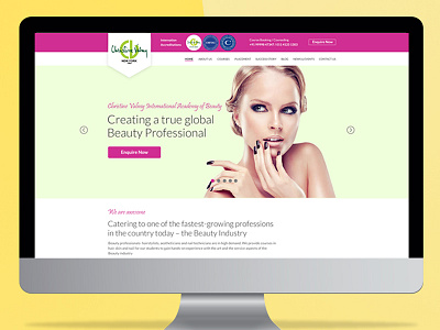 Web Design and Development for Beauty website responsive ui ux webdesign website wordpress