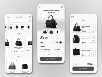 Bag Shop UI