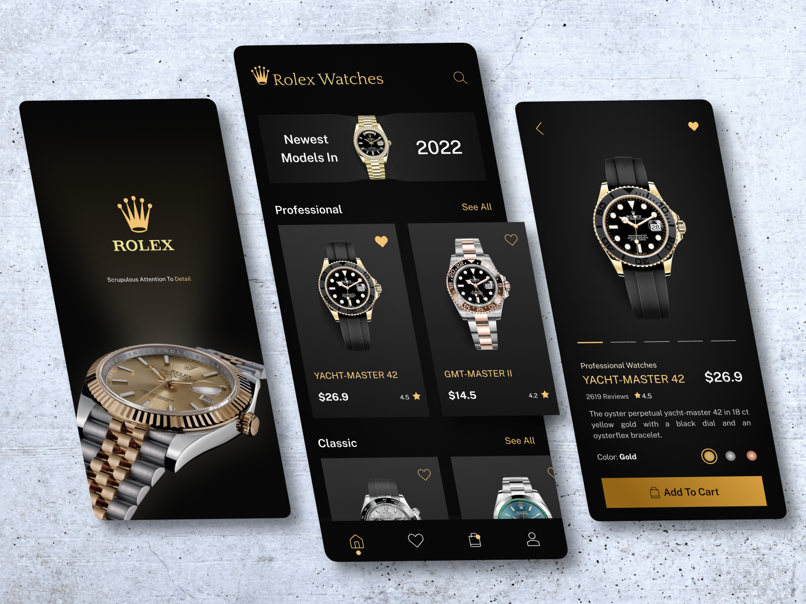 Rolex watch shop App by Mohammad Reza Sheikh bahaei on Dribbble