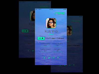 Profile app design mobile profile ui ux