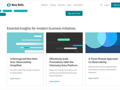 NEW RELIC WEB DESIGN/ WEB DEVELOPMENT