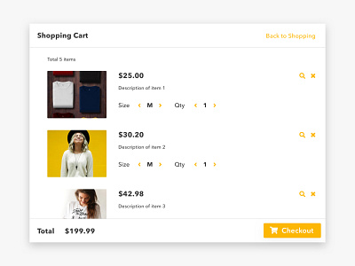 Shopping Cart #dailyui #058