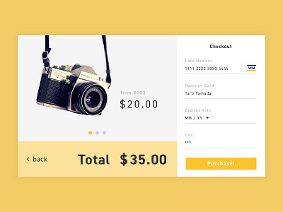 Credit Card Checkout #dailyui #002 dailyui ui