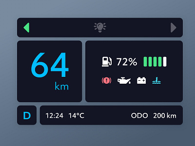 Car Interface #dailyui #034 dailyui ui