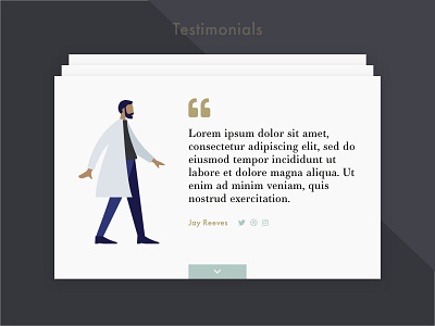 Testimonials #dailyui #039 dailyui ui