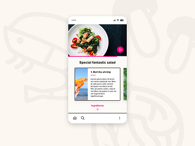 Recipe #dailyui #040 dailyui ui