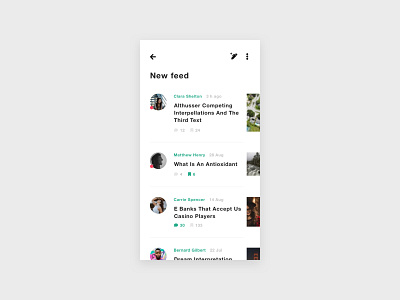 Activity Feed #dailyui #047 dailyui ui