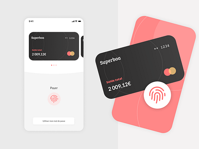 Credit Card Checkout - Fingerprint - Daily UI #2