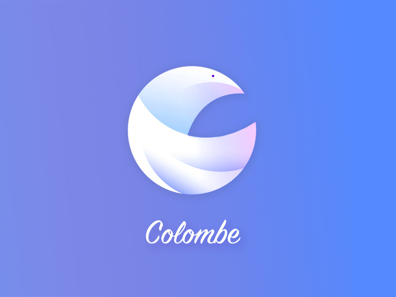 Colombe dove colombe bird logo