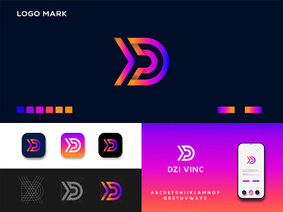 D & V Modern Logo Design