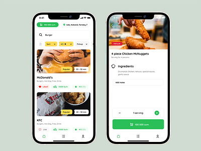 Food Delivery – Order aif app clean delivery delivery app design food food delivery interface iu design mobile mobile app order servis shopping ux