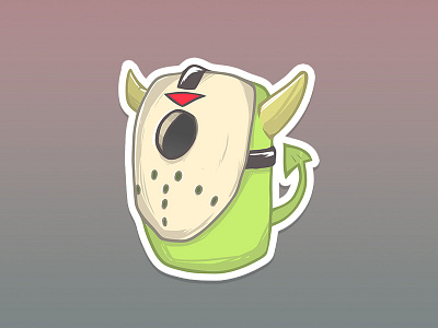 Lil Bro #8 art character fan fridaythe13th illustration jason movie sticker stickers