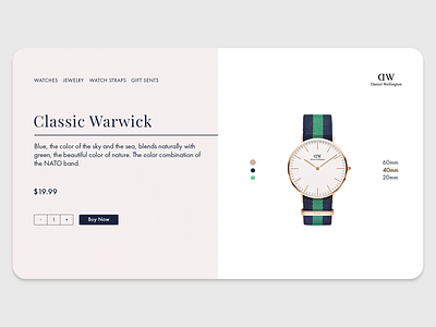 Luxury Watch Product Landing Page branding graphic design hero section landing page watch watch landing page watch ui