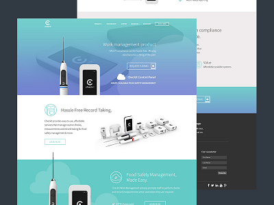 Checkit product presentation responsive web design website