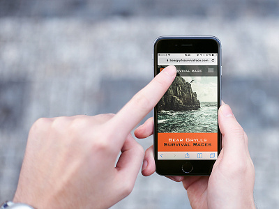 Bear Grylls Mobile Site bootstrap mobile website responsive web design web design