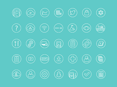 Checkit Icons browser icons icons infographics web design