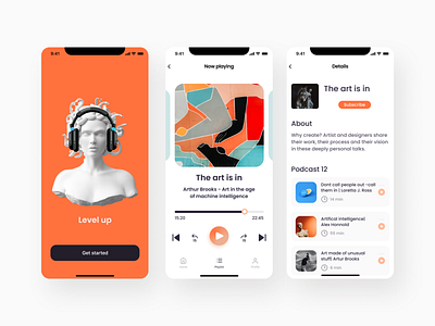 Podcasts app concept