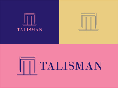 TALISMAN LOGO branding business logo design graphic design illustration lettermark logo logo maker minimalist modern professional logo typography unique wordmark